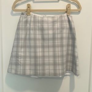 Light Gray Plaid Tennis Skirt, 2